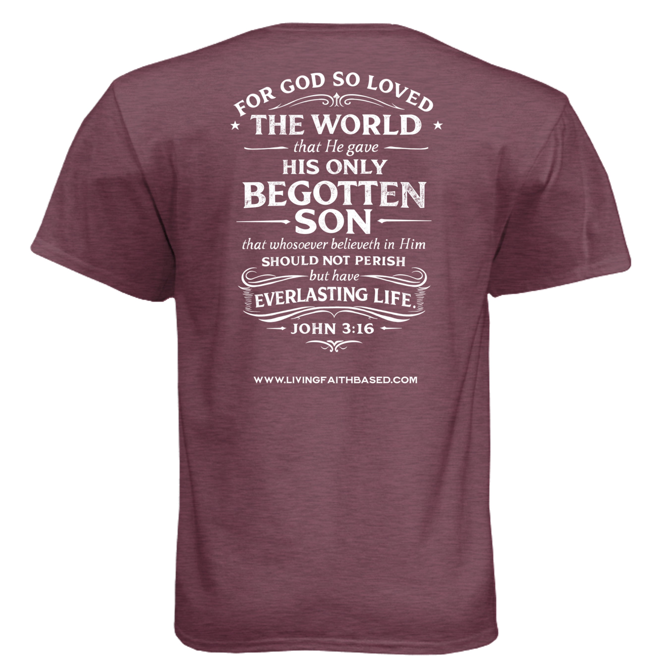 Heather Maroon - N6210 - BACK