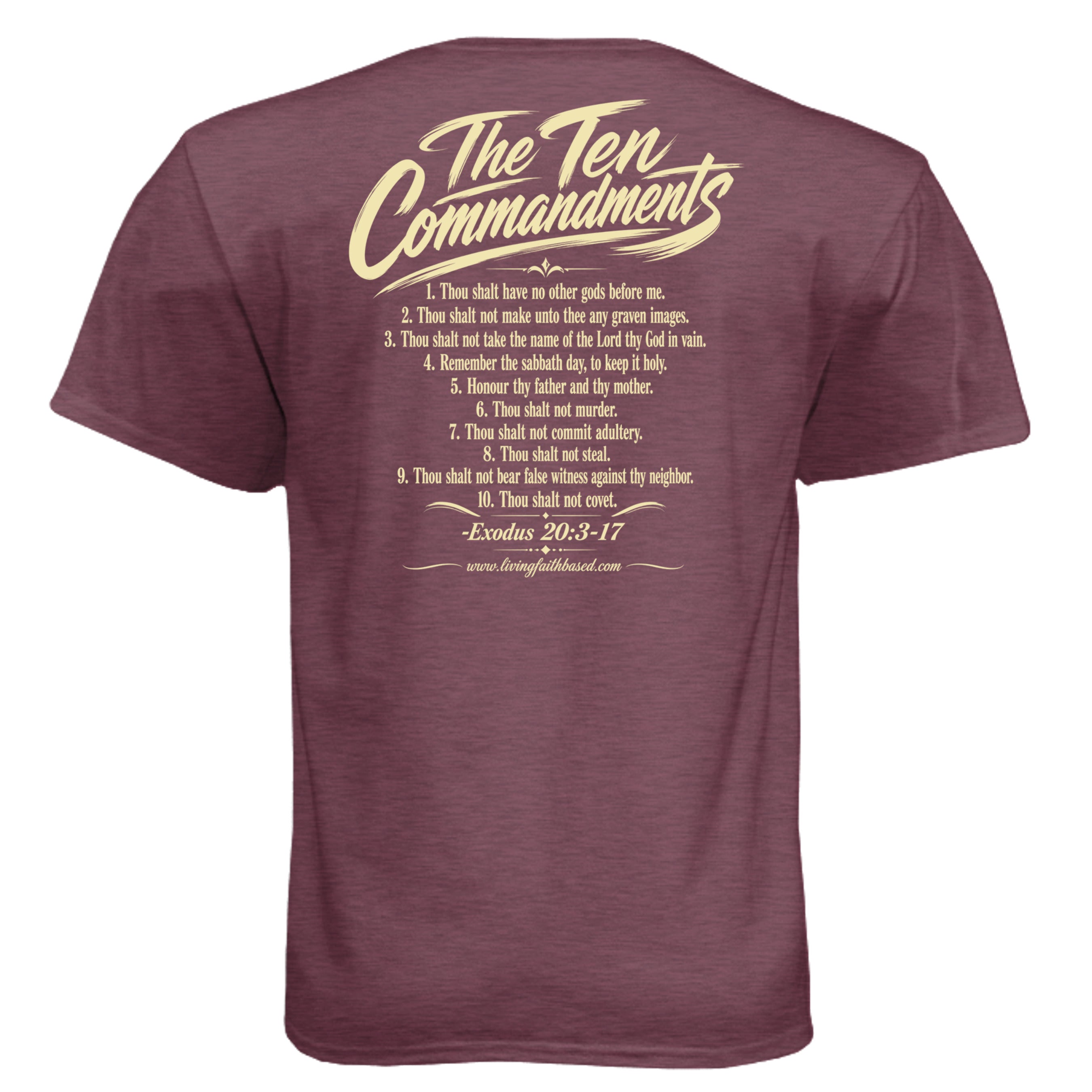 Heather Maroon - N6210 - BACK