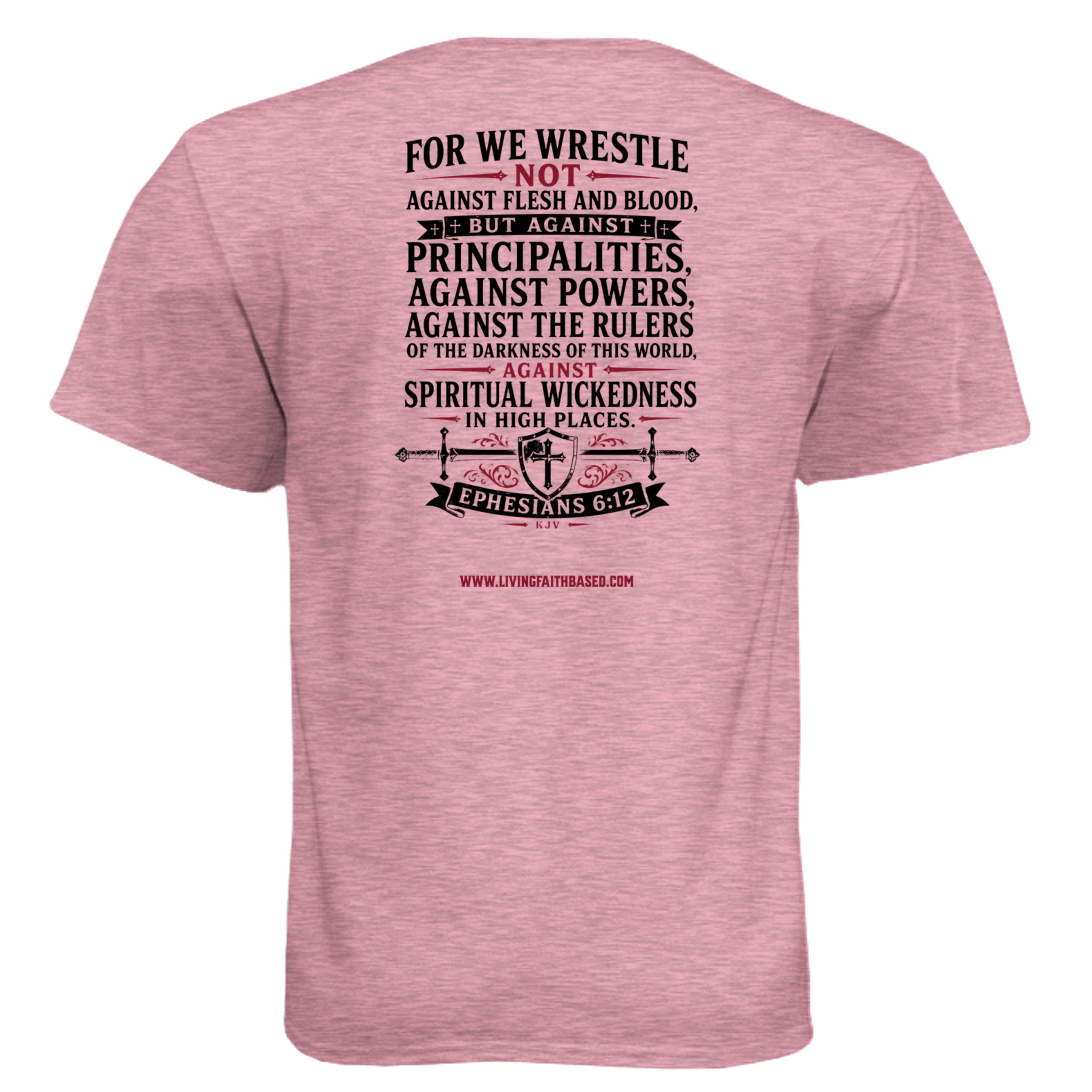 Heather Light Pink - N6210 - BACK