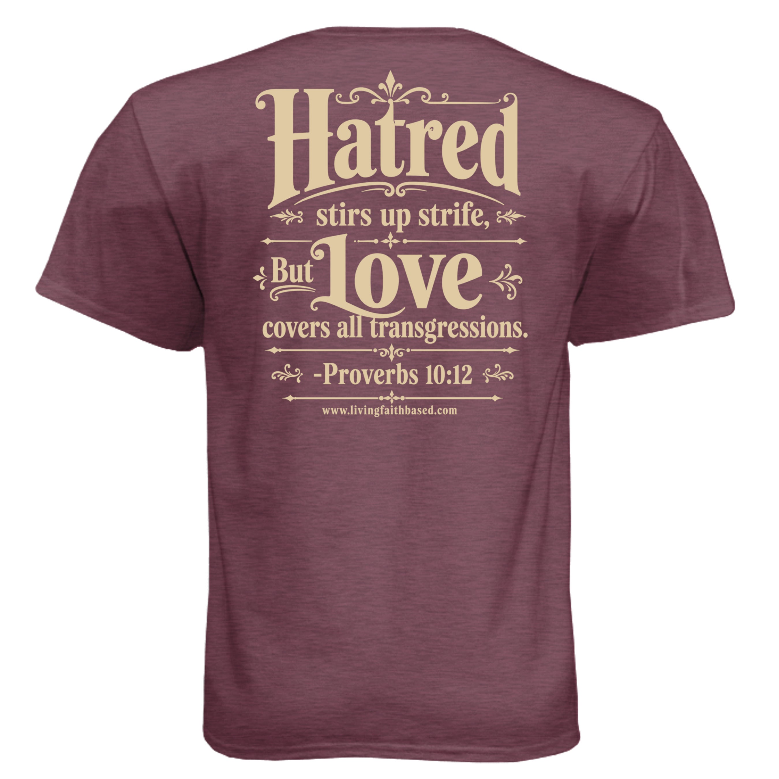Heather Maroon - N6210 - BACK