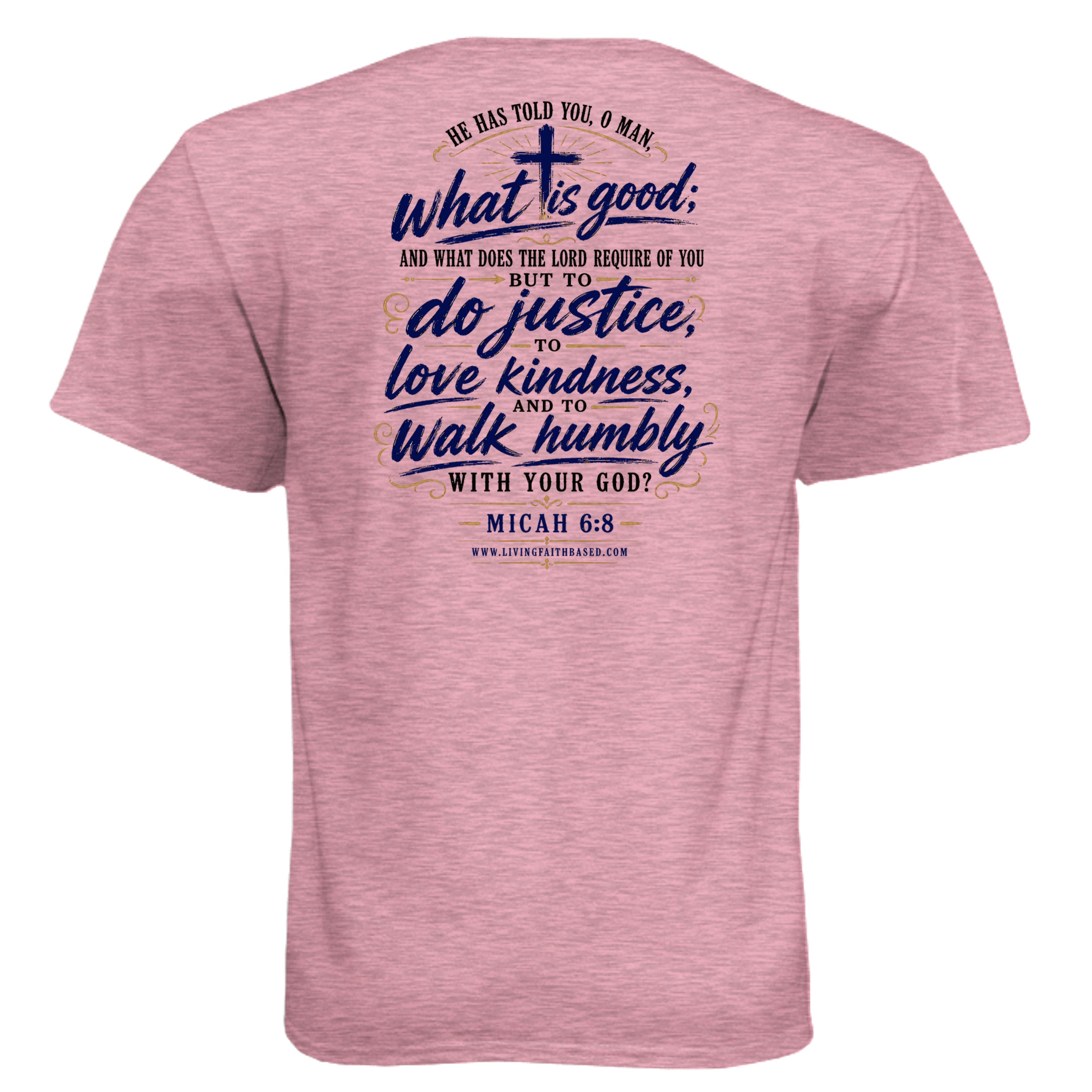 Heather Light Pink - N6210 - BACK