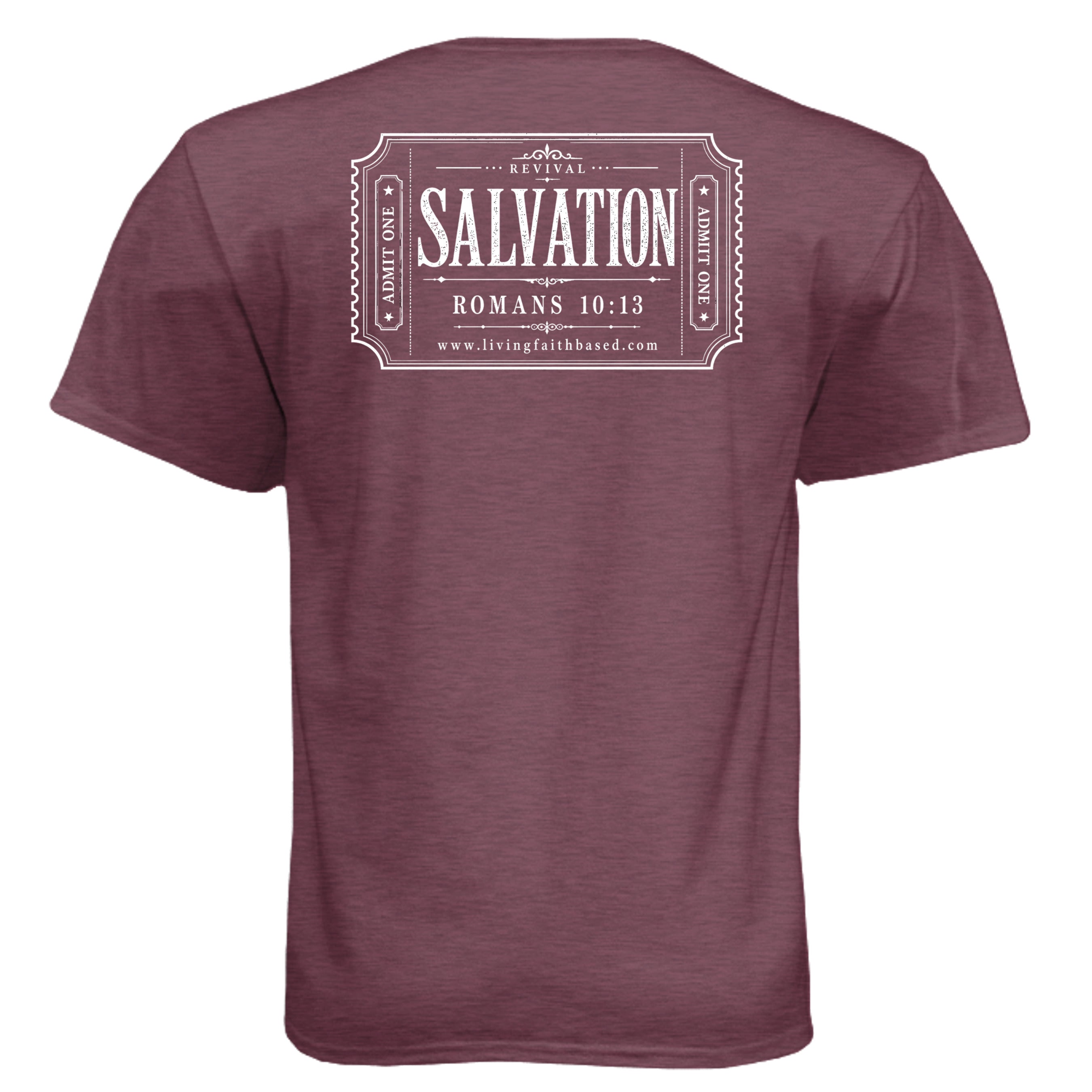 Heather Maroon - N6210 - BACK